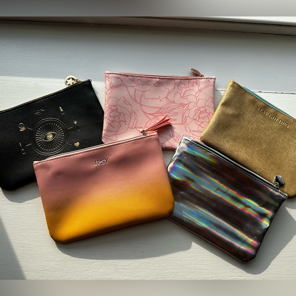 Ipsy makeup bags, small, cute details